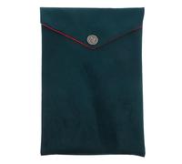 EXHUMKY Buddhist Scriptures Storage Bag Small Chinese Style Religious Book Pouch Velvet Fabric Green Bible Holder Suitable for Temple Texts and Jewelry Wrapping