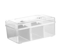 EXHUMKY Carrying Medicine Box Key Large Family Medical Supply Storage Small Pill Case Storage Organizer Home Medicine Pill Bottle Storage Clear Organizer Plastic