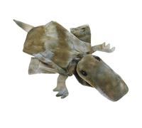 EXHUMKY Cartoon Dinosaur Pet Hoodie Warm Plush Costume for Dogs and Cats Fun Cosplay Outfit for Winter Adventures