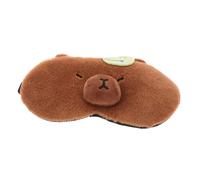 EXHUMKY Cartoon Eye Mask with Cooling Pack Plush Eye Cover for Comfortable Sleep for Travel Night Use for Office Workers Students Deep Sleep