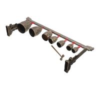 EXHUMKY Chinese Bells Instrument Chime and Improves Hand-eye Coordination Vintage-style in Zinc Alloy, Single-layered Bell for Office and Home Decoration