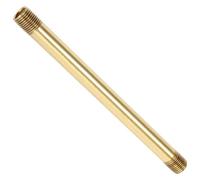 EXHUMKY Copper Lamp Stem Replacement Parts for DIY Lighting Fixtures Hollow Straight Tube with External Teeth for Table Lamp Repair