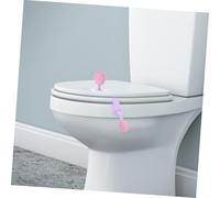 EXHUMKY Creative Silicone Flower Toilet Lid Lifter Portable Household Handle for Raised and Flat Closestool Seats Hygienic Non-deformable Tool for Easy Lid Opening Purple Tulip Design