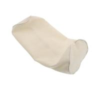 EXHUMKY Cylinder Neck Pillow Case Travel Neck Pillow Cover Ergonomic Support Removable Zipper Design Cotton Linen Material White Minimalist Style for Bed and Sofa 15.7x5.9 Inch