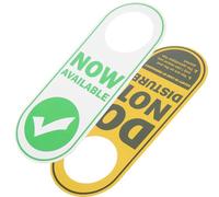 EXHUMKY Do Not Disturb Double-sided Pvc Door Hanging Sign Pendant for Office and Hotel Room, Humorous English Message Board Dual Side Display for Door Knob Use