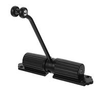 EXHUMKY Door Closer Door Damper Exterior Doors Closers Spring Garage Screen Door Automatic Stop Door Self Closer Door Closing Mechanism Black Cast Aluminum