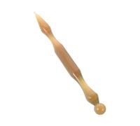 EXHUMKY Ear Acupuncture Pen Dual Head Precision Acupressure Tool for Auricular Therapy Meridian Massage Durable Ox Horn Device for Facial Trigger Point Therapy