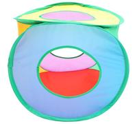 EXHUMKY Foldable Cat Cube Pet Hideout Tent Indoor Outdoor Multi-functional Semi-closed Playhouse for Cats Kittens Small Pets Space-saving Wear-resistant Relaxation Shelter