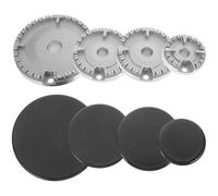 EXHUMKY Gas Stove Burner Head Replacement Kit Aluminium Iron Sturdy Household Cooker Accessories Easy Installation for Kitchen Use