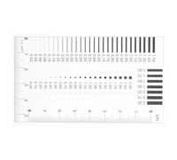 EXHUMKY High Precision Film Ruler for Diameter Defects, Crack Width Gauge and Sec Size Measuring Tool for Surface Spot and Line Defect Inspection