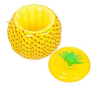 EXHUMKY Inflatable Multi-functional Design Pineapple Shape Pvc Ice Bucket Lightweight Cold-resistant Beer Holder for Pool and Outdoor Swimming Use