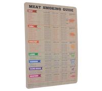 EXHUMKY Magnetic Meat Cooking Chart Bbq Temperature Guide for Kitchen and Fridge, Reusable Pvc Soft Magnet Multifunctional Design for Grilling, Smoking, and Roasting