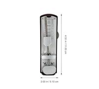 EXHUMKY Mechanical Metronome Universal for Guitar Piano Drum Violin, Portable Wooden Color Metronome for Accurate Rhythm Practice and Music Instrument Accessories