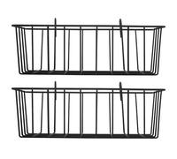 EXHUMKY Metal Hanging Hay Rack for Rabbits and Small Pets, Dual Hook Feeder Rack for Guinea Pigs, Chinchillas, Sturdy and Easy to Maintain, 9.06 X 3.94 X 2.95 Inches, Keeps Cage Tidy