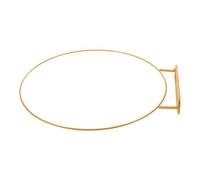 EXHUMKY Metal Wreath Frame for DIY Crafts and Wedding Decoration, Large Golden Wreath Wire Frame Suitable for Home and Table Decoration