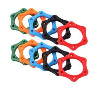 EXHUMKY Microphones Ring Wireless Microphones Rings Anti-Rolling Silicone Protection Non-Slip Design Handheld Drop Guard for Recording Studio and Live Performance, Colorful 10Pcs Set