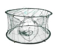 EXHUMKY Multi-function Folding Shrimp Net Trap with Design Lightweight Portable Crawfish and Fish Trap Net for Lobster Crab Fishing Nylon Construction Easy to Carry and Operate
