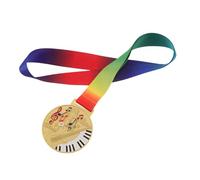 EXHUMKY Music Award Medals for Zinc Alloy Prize Medals with Neck Ribbon Lightweight and Safe for Piano Singing Dance Competitions Confidence Boosting Keepsakes