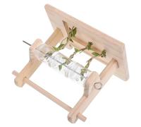 EXHUMKY Parrot Playground Natural Wood Perch Stand Foraging Toy for Macaws and Cockatiels Durable Design Beak and Claw Grinding Areas Stable and Safe Bird Cage Accessory