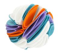 EXHUMKY Pet Sniffing Foraging Ball Interactive Food Leakage for Dogs Stress Relief and Boredom Reduction Bright Color Sniff Balls for Puppy Play and Scent Training