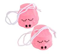 EXHUMKY Pink Pig Plastic Walking Stilts Balance Training for Outdoor Sensory Play for Coordination Games and Balance Skills Development Durable and Age Appropriate Design