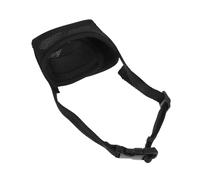 EXHUMKY Practical Dog Muzzle Soft Mesh Portable Anti-chewing Mouth Cover for Dogs and Puppies Lightweight Prevents Biting and Accidental Eating Comfortable Training Sleeve in Flash Black