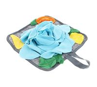EXHUMKY Rabbit Foraging Mat Snuffle Pad for Small Pets Adjustable Slow Feeding Cushion Random Rope Position Stress Relief Toy for Bunnies and Guinea Pigs
