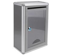 EXHUMKY Security Ballot Box Lockable Mailbox Aluminum Alloy 11.20x8.45x4.13inch with Lock Design Prevent Mail Theft Wall Mountable for Occasions Simple Design Looking Random Style