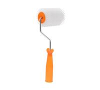 EXHUMKY Self Leveling Tool Spiked Defoaming Device for Smooth Finishes Durable Cement Roller Brush for Bubble Removal Floors Walls More Easy to Use Hand Tool