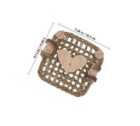 EXHUMKY Small Animal Chew Grass Mat for Rabbit Guinea Pig Hamster Cage Woven Bed Mat Heart-shaped Dental Chewing for Pet Supplies