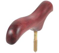 EXHUMKY Solid Wood Cane Handle Stick Handle Hand-Sanded Smooth Comfortable Grip Brown Knob Handmade Stylish Trendy for Outdoor Work Support Individuals and Loved Ones