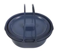 EXHUMKY Special Toilet Bowl for Commode Chairs Double Handles Sturdy Material Lid for Bedside Use as Urinal Bottle for Elderly Disabled Patients Needing Bed Pans for Elderly Care