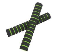 EXHUMKY Sponge Kayak Paddle Grips 22Cm Non-Slip Protective Covers for Canoe Oar Rods, 2pcs Set Green Sleeve Kayaking Accessories for Boating and Rowing