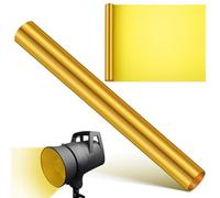 EXHUMKY Sunset Atmosphere Light Diffuser Film 30x200cm Yellow Lighting Gel Filter for Photo Studio Spotlight Color Correction and Warm Light Effect