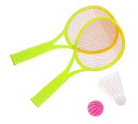 EXHUMKY Tennis Racket Set Plastic Rackets for Outdoor Sports Includes Balls Random Colors Red Yellow Green for Parent Play and Coordination Development Random Color
