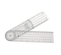 EXHUMKY Transparent Goniometer Protractor Durable Medical Angle Ruler for Joint Measurement and Range of Motion Evaluation Physical Therapy Settings