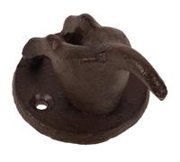 EXHUMKY Vintage Cast Iron Doggy Butt Wall Mount Coat Hooks, Multi-Functional European Style Hat and Key Hanging Rack, Decorative Heavy Duty Wall Storage Hook for Home