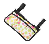 EXHUMKY Wheelchair Armrest Storage Bag Multi-Pocket Accessory for Easy Organization Lightweight Design for Seniors and Mobility Aid Users