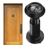 EXHUMKY Wide Angle Door Viewer Optical Glass Peephole with Adjustable for Front Door Security Fine Thread Design for Home Apartment Office Hotel Use