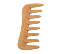 EXHUMKY Wide Tooth Boxwood Hair Comb for Men and Women Natural Static Scalp Massage Styling Brush Hand Polished Smooth Finish Detangler for Curly Wavy Long Hair Care