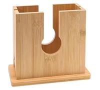 EXHUMKY Wooden Bread Slicer Bread Cutting Machine Manual Bagel Cutter Kitchen Baking Toast Slicing Tool 15x13.5x7.8cm for Sandwich and Bun Preparation