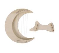 EXHUMKY Wooden Lyre Harp String Lyre Harp Portable Musical Instrument for Beginners Greek Style for Learning