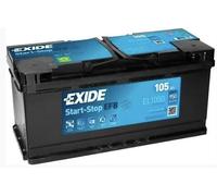 EXIDE 020 EFB CAR BATTERY 105AH EL1050