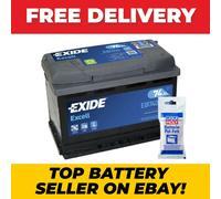 Exide 067SE Excell EB740 12V 74Ah 680A Starter Car Battery + Clamp Grease 10g
