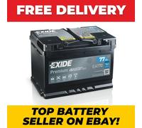 1 Exide EA770 Premium 77Ah 760CCA 12v Type 067 096 Car Battery