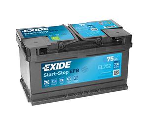 Exide 110 EFB Car Battery 75Ah EL752