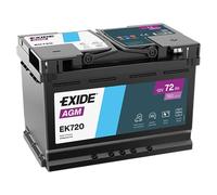 Exide EK720 Start-Stop AGM 12V 72Ah 760A car battery