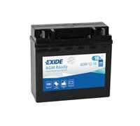 EXIDE AGM12-18 Replacement Battery DIN 51814/51913 / 52015 for 12Y16A-3A/3B, YB16CL-B, YB18L-A/A2 et SLA12-18 Cold Start 250 A EN M11 182 x 77 x 168 mm 12 V 18 Ah