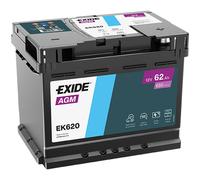 Exide Battery 12V 62Ah 680A fits Kia Pro Cee'D 2008-2013 1.6