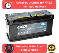 Exide EA1000 017TE Car Battery FITS Peugeot Boxer 2.2 Diesel 2016